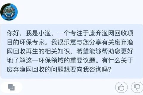 青合研究院发布首款废弃渔网回收再生AI产品